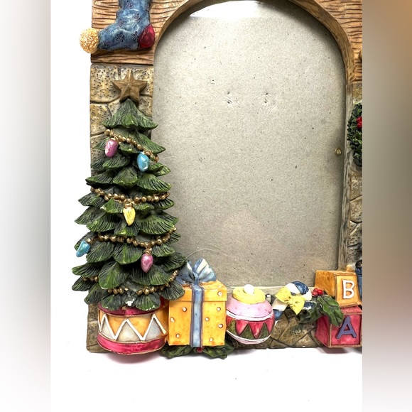 Primitive Christmas Picture Frame Style Vertical  Fireplace Country Family Frame - Picture 7 of 9